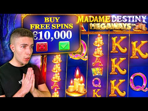 €10,000 BONUS BUY ON MADAME DESTINY MEGAWAYS SLOT ft. Banksy