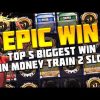 Top 5 Biggest win in Money Train 2 slot | Big wins from streamers casino twitch