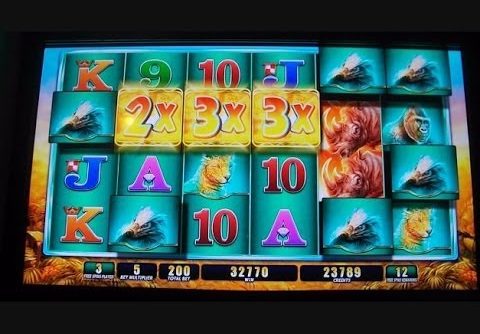 Raging Rhino HANDPAY JACKPOT!!!!!!! Slot Machine Buffalo Inspired BIG GIANT HUGE MEGA BIG WIN