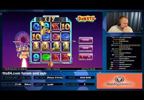 Super Big Win From Donuts Slot!!