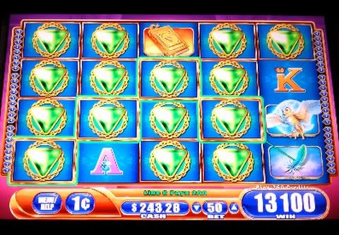 Wicked Beauty *MEGA* BIG WIN! Diamond Wilds Line Hit WMS Slot Machine