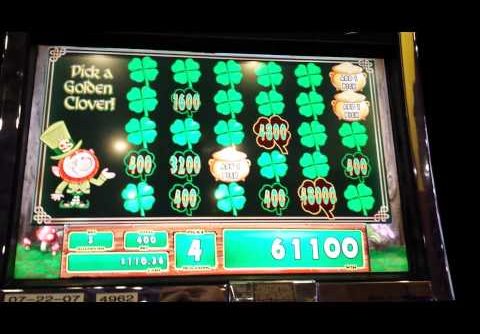 Mega big win on leprechauns gold slot machine bonus