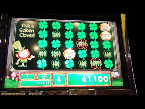 Mega big win on leprechauns gold slot machine bonus