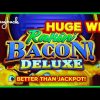 AWESOME NEW GAME! Rakin’ Bacon Deluxe Golden Blessings Slot – HUGE WIN SESSION!