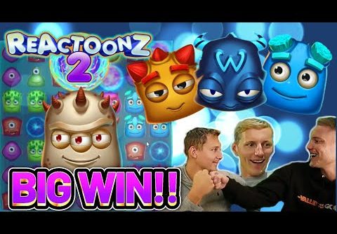 BIG WIN! REACTOONZ 2 BIG WIN – €10 BET ON CASINO Slot from CasinoDaddys LIVE STREAM