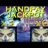 ***JACKPOT HANDPAY*** MEGA BIG WIN 18x – $2.50 BET on TIMBER WOLF DELUXE Slot Machine