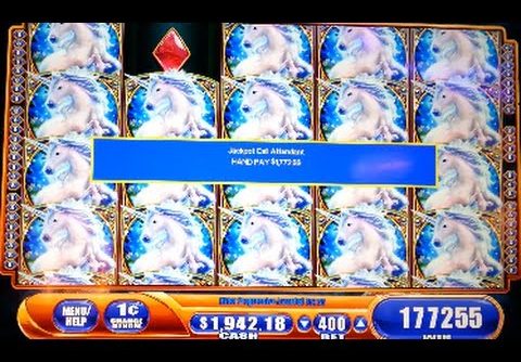 HANDPAY!  JACKPOT! MEGA BIG WIN! Mystical Unicorn Max Bet WMS Slot Machine