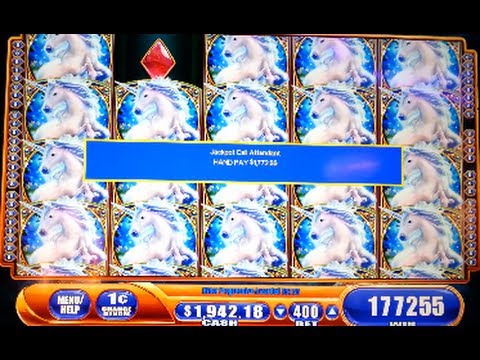 HANDPAY!  JACKPOT! MEGA BIG WIN! Mystical Unicorn Max Bet WMS Slot Machine