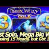 TimberWolf Gold Slot Machine – MEGA BIG WIN! Chasing 15 Gold Heads, Got 15x Wolves Instead!