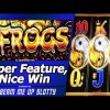 5 Frogs Slot – Free Spins, Nice Win with Super Feature Bonus