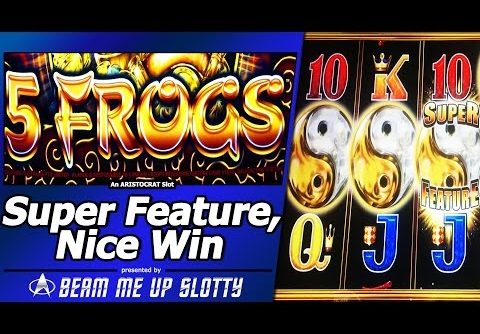 5 Frogs Slot – Free Spins, Nice Win with Super Feature Bonus