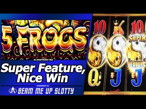 5 Frogs Slot – Free Spins, Nice Win with Super Feature Bonus