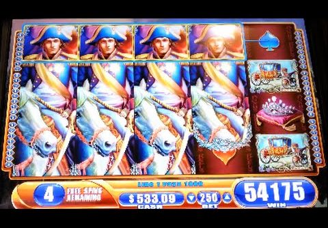 Napoleon & Josephine *MAX BET* SUPER BIG WIN! WMS Slot Machine