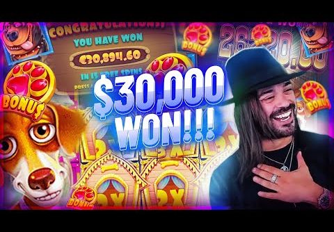 ROSHTEIN New Huge Win 30.000€ on The Dog House slot – TOP 5 Mega wins of the week