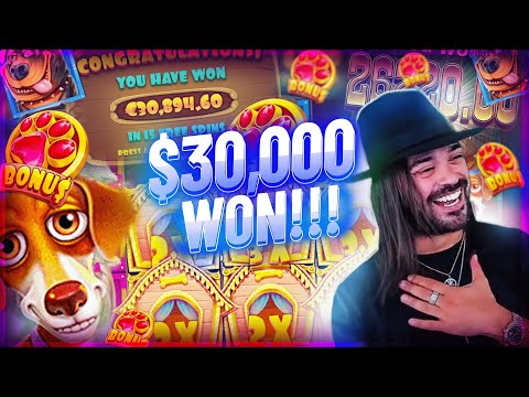 ROSHTEIN New Huge Win 30.000€ on The Dog House slot – TOP 5 Mega wins of the week