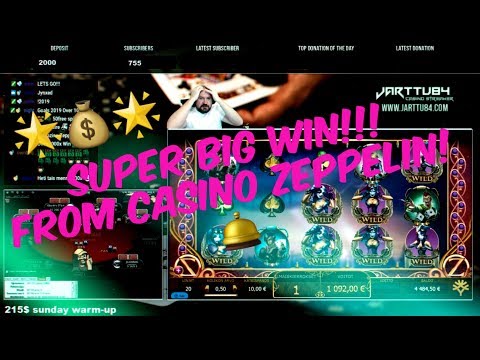 Super Big Win From Cazino Zeppelin Slot!!