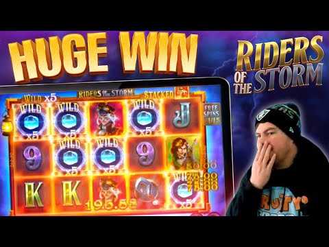 HUGE WIN! Riders Of The Storm Online Slot Delivers AGAIN!! #shorts