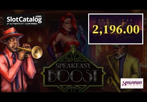 Mega Win. Speakeasy Boost slot from Kalamba Games