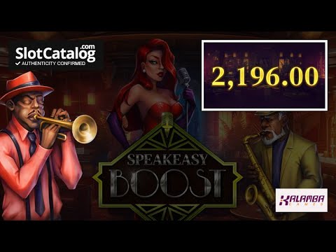 Mega Win. Speakeasy Boost slot from Kalamba Games