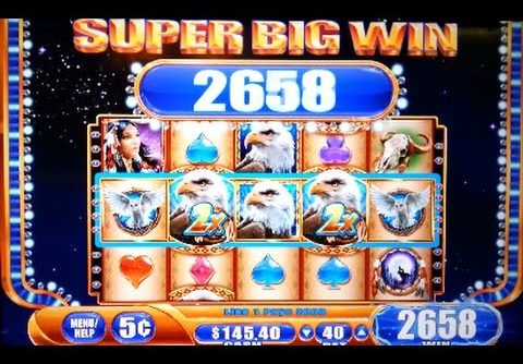 Great Eagle Returns SUPER BIG WIN! 5 Cent Denom WMS Slot Machine