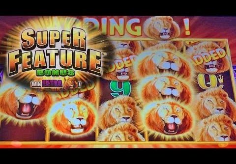 SUPER FEATURE BONUS: Sunset King Slot Machine BONUS BIG WIN by Aristocrat