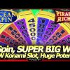 Ocean Spin Pirate’s Riches Slot Machine – SUPER BIG WIN, 1st Spin in 1st Attempt in NEW Konami Slot!