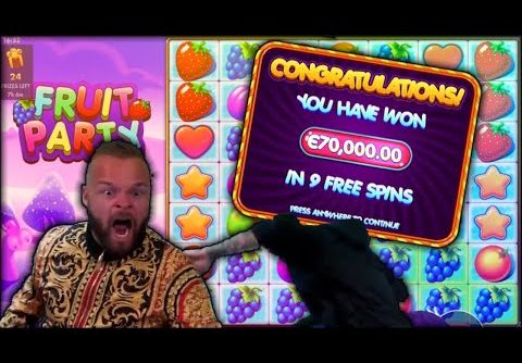 BIGGEST WIN ON FRUIT PARTY SLOT (+100’000€)- ONLINE CASINO BEST OF #37 🔥