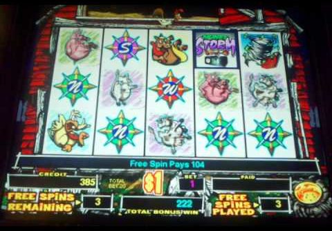 High Limit Money storm bonus round  slot machine MEGA BIG WIN!