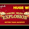 MACHINE ON FIRE! Dancing Drums Explosion Slot – HUGE WIN RETRIGGER!