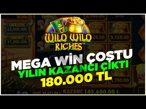 #SLOT | WİLD WİLD RİCHES MEGA WİN ÇOŞTU 180.000 TL GELDİ !!