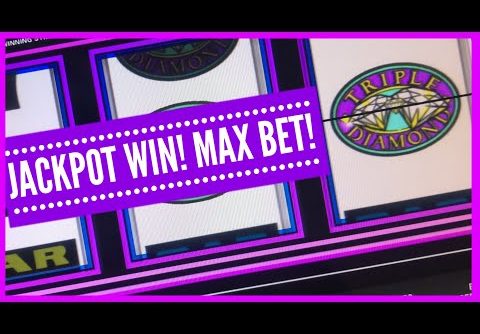 HIGH LIMIT JACKPOT/ TRIPLE DIAMOND SLOT/ MAX BET/ HUGE WIN/ MUCHO DINERO