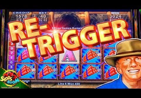 Money Blast BIG WIN BONUS !!!! Re-Trigger on 5c Konami Video Slot