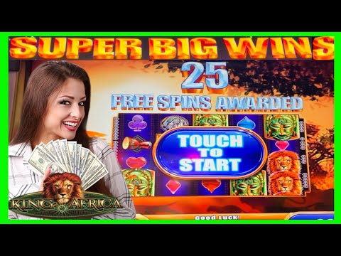 **SUPER BIG WINS!** SO MANY LIONS!🦁KING OF AFRICA SLOT MACHINE BONUS WINS! #casino