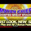Mayan Chief Boosted Great Stacks Slot Machine – First Look, NEW Slot!  Live Play and All 3 Features!
