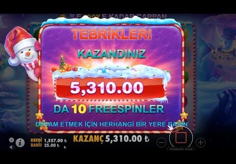 🎰SWEET BONANZA XMAS TEK SPIN’de 5310 TL BIG WIN! SLOT OYUNLARI BİZİM İŞİMİZ!💔