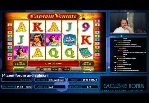 Super Big Win From Captain Venture Slot!!