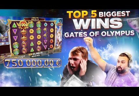 RECORD WIN €750 000 on GATES OF OLYMPUS slot – TOP 5 Biggest Wins – Part 3