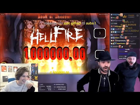 xQc reacts to Jackpot Slot Gamble games win 400k and 1million REAL Dollars (with TrainWrecksTV)