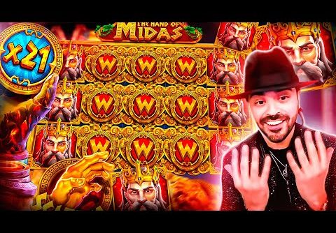 ROSHTEIN Insane Win 100.000€ on new slot  The Hand of Midas – TOP 5 Mega wins of the week