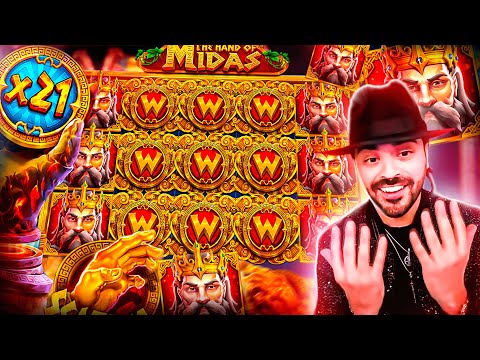 ROSHTEIN Insane Win 100.000€ on new slot  The Hand of Midas – TOP 5 Mega wins of the week