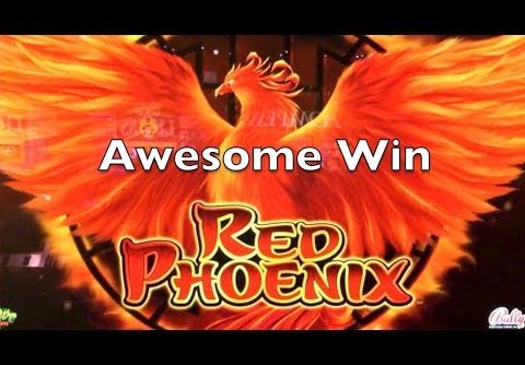 RED PHOENIX – 3x Bonus – Live Play With Very Big Win – Bally Slot Machine Pokie 레드 피닉스 슬롯 머신