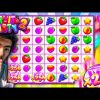 INSANE BIGGEST WIN EVER on NEW Fruit Party 2 SLOT!