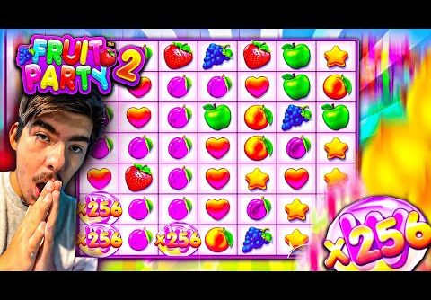 INSANE BIGGEST WIN EVER on NEW Fruit Party 2 SLOT!