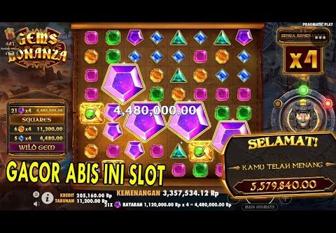 BIG WIN ! PERTAMA KALI COBA MAIN GEMS BONANZA  | SLOT PRAGMATIC PLAY