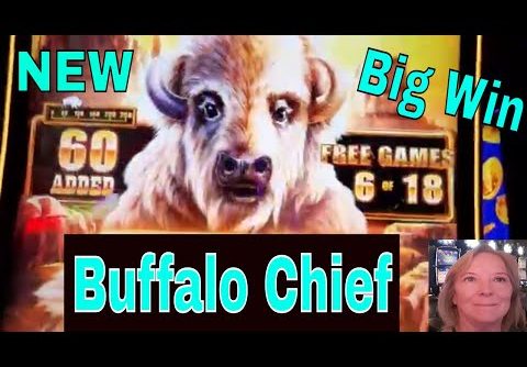 NEW BUFFALO CHIEF🐃💰BIG WINS😍NEW ARISTOCRAT GAMING SLOT