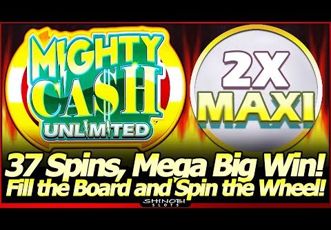 Mighty Cash Unlimited Slot Machine – 2X MAXI Won! MEGA BIG WIN! Last Spin Bonus, and Two Full Boards