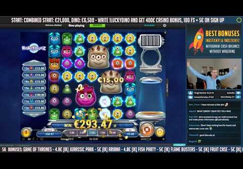 RECORD WIN!!! Reactoonz Big win – Casino – Online slots – Jackpot