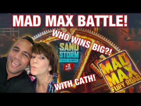 🌪 MAD MAX SLOT MACHINE BIG WIN BONUS!! | $6 MAX BETS w/ CATH! 🎰🎉💰🤩