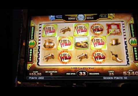 Super Monopoly Money Slot Machine Bonus-Big Win & HUGE Wheel Spin!-WMS