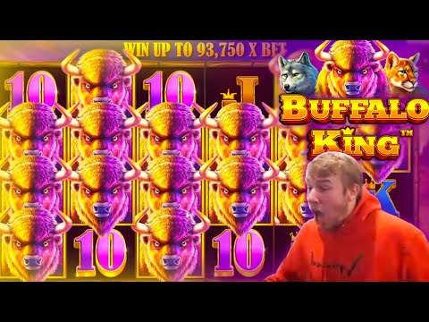 MY BIGGEST BUFFALO KING SLOT WIN EVER!